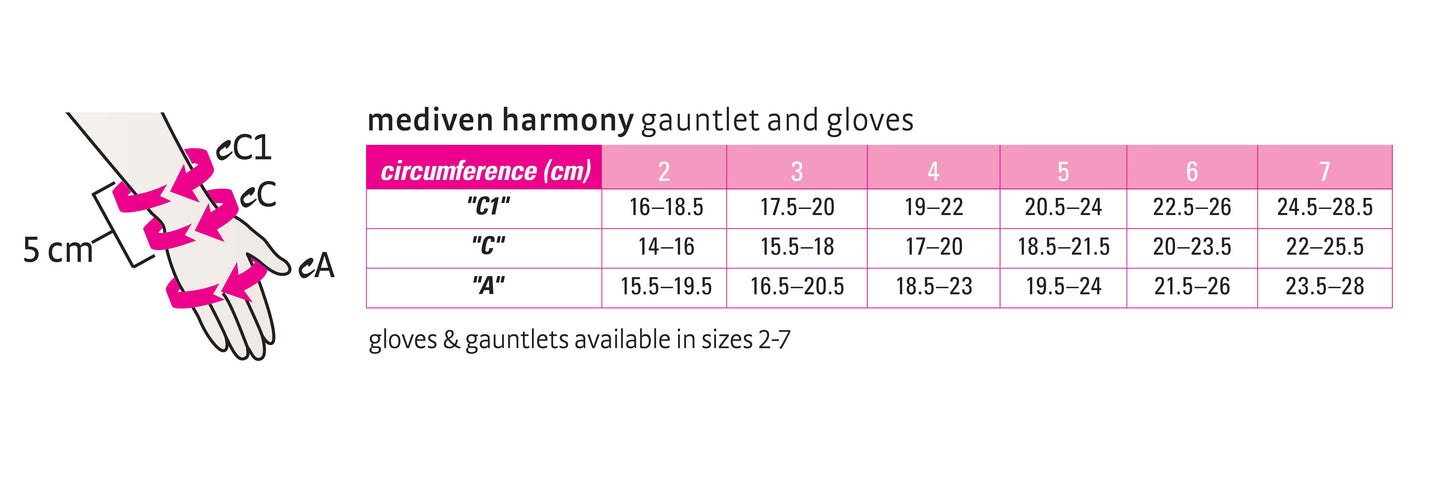 mediven harmony seamless 20-30 mmHg glove