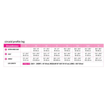 circaid profile lower leg energy oversleeve standard