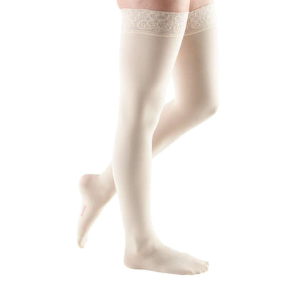 mediven comfort 15-20 mmHg thigh lace topband closed toe standard