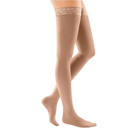 mediven comfort 15-20 mmHg thigh lace topband closed toe standard