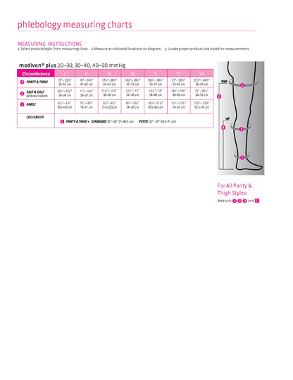 mediven plus 30-40 mmHg panty closed toe standard